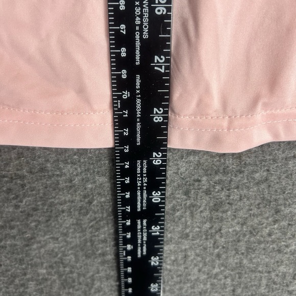 Collars and Co Polo shirt Mens S Pink Solid Stretch Spread Dress Collar - Picture 7 of 10